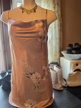 Princess Polly Blush Pink Floral Slip Dress